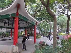 香港島の日曜日の午前